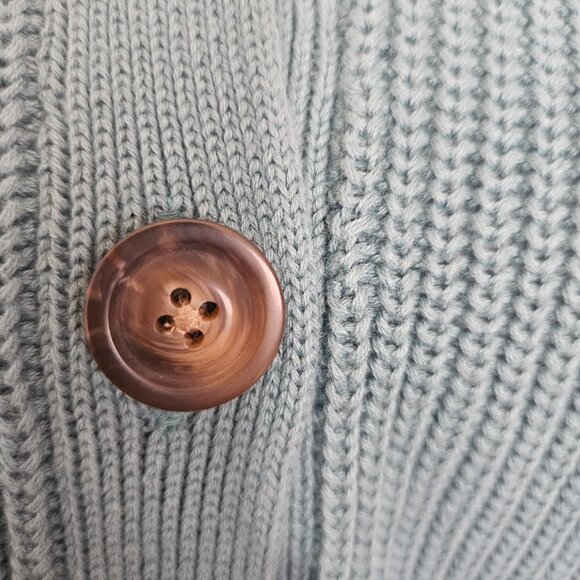 NEW Coldwater Creek Shaker Detail Button Cardigan Women's SZ X-Large Sea Foam - Picture 8 of 14